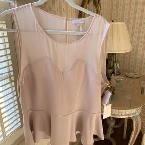 NEVER WORN 1.state blush peplum top— TAGS ON